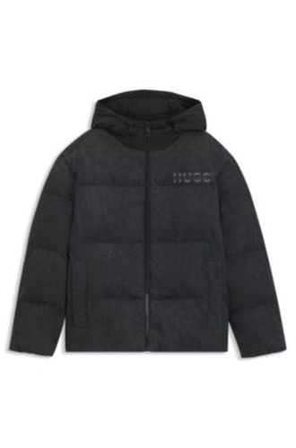Veste matelassée Relaxed en denim à logos - HUGO - Modalova