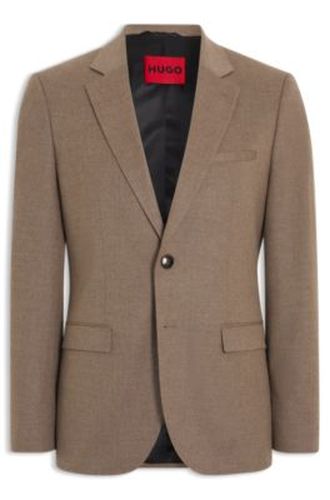 Veste de costume Extra Slim en flanelle mélange - HUGO - Modalova