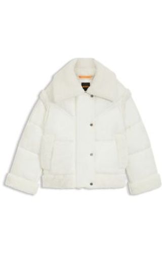 Veste déperlante avec finitions en peluche - Boss - Modalova