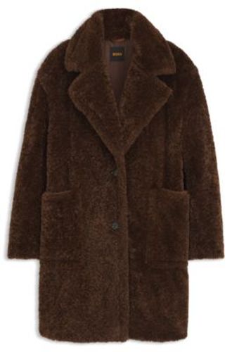 Manteau en peluche avec col ajustable - Boss - Modalova