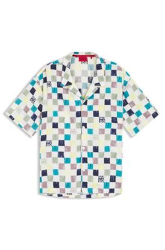 Chemise coupe décontractée avec imprimé à fleurs - HUGO - Modalova