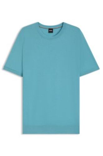 Pull en maille avec mélange de structures - Boss - Modalova