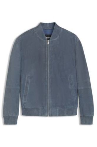 Veste Regular en cuir suédé - Boss - Modalova