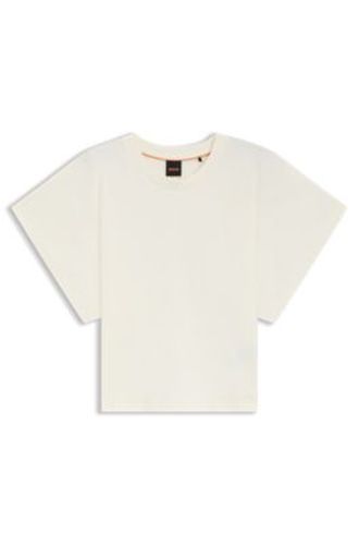 T-shirt en coton à manches larges - Boss - Modalova