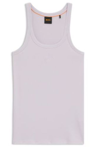 Débardeur dos nageur en coton stretch - Boss - Modalova
