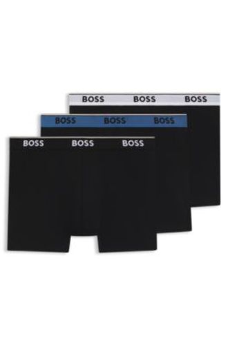 Lot de trois boxers longs avec taille logo - Boss - Modalova