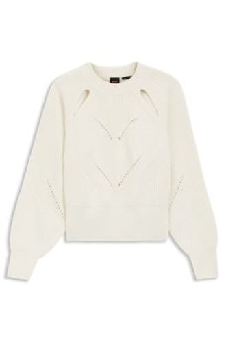 Pull coupe décontractée avec maille ajourée - Boss - Modalova