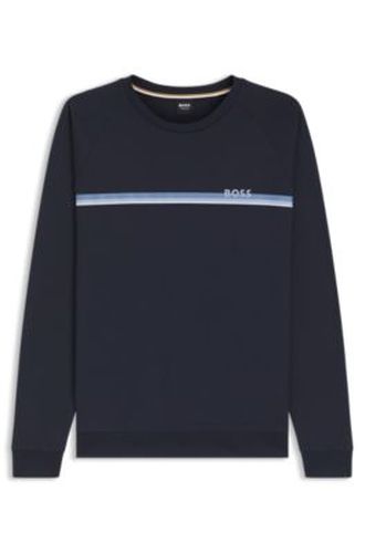 Sweat d’intérieur en coton avec logo sur la poitrine - Boss - Modalova