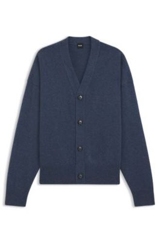 Cardigan Relaxed en laine vierge - Boss - Modalova