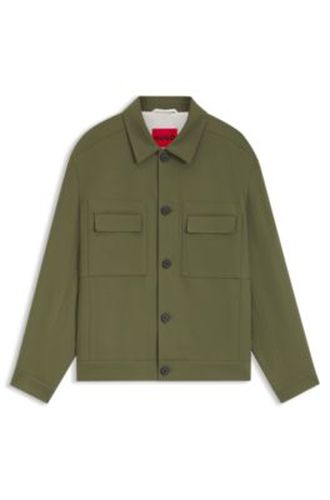 Veste de costume Slim en twill infroissable - HUGO - Modalova