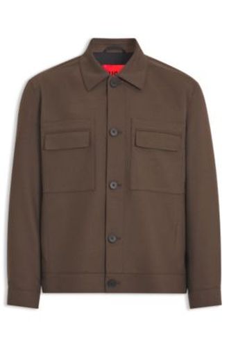 Veste de costume Slim en twill infroissable - HUGO - Modalova
