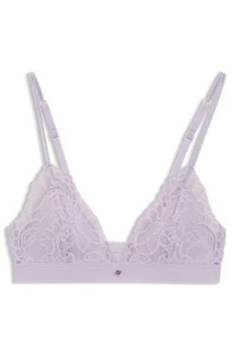 Brassière haut de gamme en dentelle à plis en tulle - Boss - Modalova