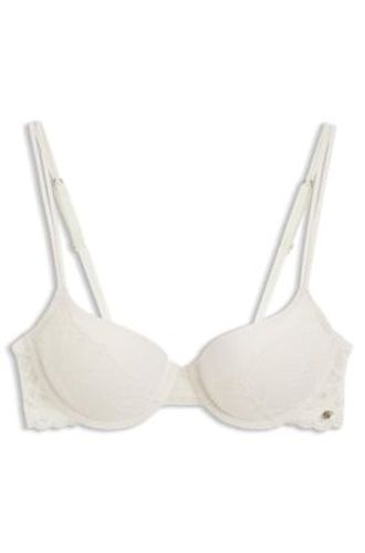 Soutien-gorge à armatures en dentelle avec bretelles doubles - Boss - Modalova
