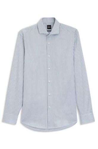 Chemise Slim en twill de coton italien à rayures - Boss - Modalova