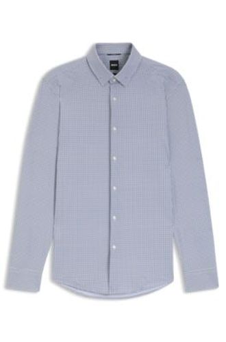 Chemise Slim en jersey stretch imprimé performant - Boss - Modalova