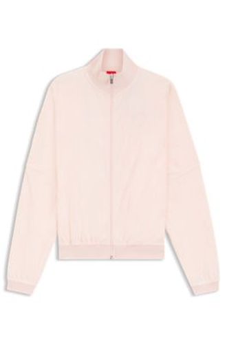 Veste en coton mélangé avec motif logo partout - HUGO - Modalova
