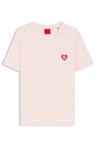 T-shirt de pyjama en jersey stretch à logo imprimé - HUGO - Modalova