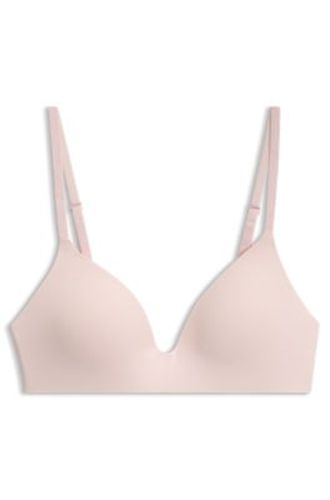 Brassière matelassée sans armatures avec bande logo - HUGO - Modalova