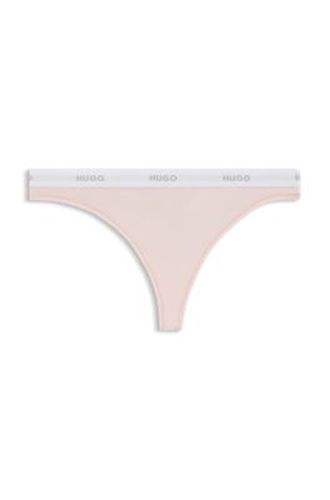 String en coton stretch avec taille logotée - HUGO - Modalova