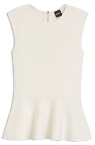 Top sans manches avec ourlet peplum - Boss - Modalova