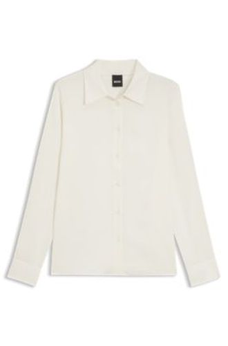 Chemisier Regular en satin de soie stretch - Boss - Modalova