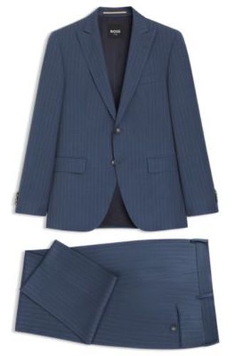 Costume deux pièces Regular Fit en laine vierge à rayures - Boss - Modalova
