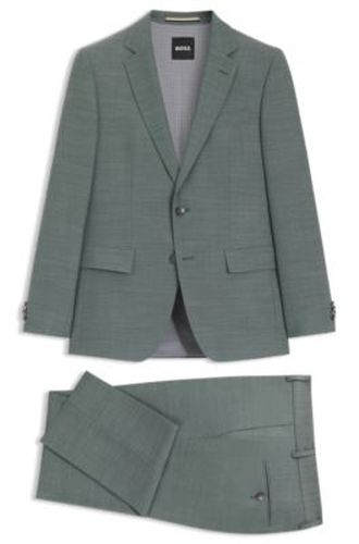 Costume Slim deux pièces en tissu stretch à micro motif - Boss - Modalova