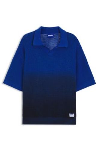 Pull en maille de coton avec effet dip-dye - HUGO - Modalova