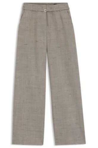 Pantalon Regular Fit en laine mélangée - Boss - Modalova