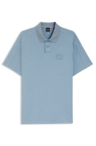 Polo coupe décontractée en coton interlock avec logo artistique - Boss - Modalova