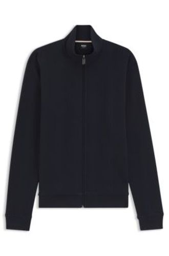 Veste en coton mélangé à la structure gaufrée - Boss - Modalova