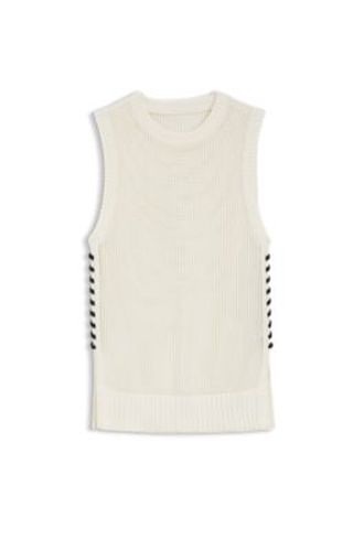 Top en coton avec structure en mesh - Boss - Modalova
