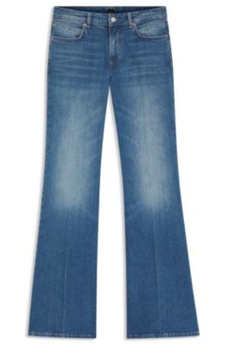 Jean bootcut en denim stretch confort - Boss - Modalova