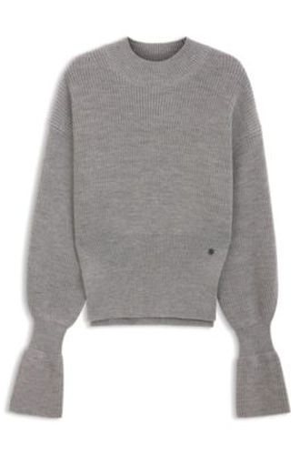 Pull en laine vierge avec épingle monogramme Double B amovible - Boss - Modalova