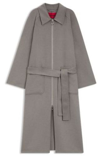 Manteau en tissu double face avec ceinture - HUGO - Modalova