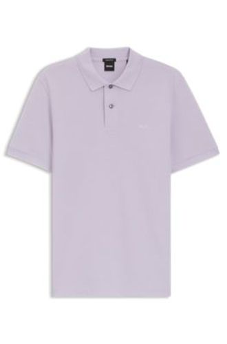 Pallas polo en piqué de coton avec logo brodé - Boss - Modalova