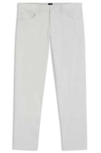 Pantalon Regular Maine en ratière de coton stretch - Boss - Modalova