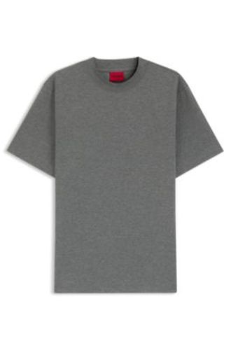 T-shirt Relaxed en interlock chiné - HUGO - Modalova