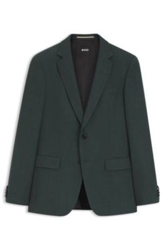 Veste Slim en laine stretch à motif - Boss - Modalova