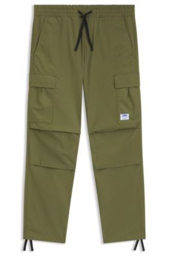 Pantalon cargo Relaxed en coton ripstop - HUGO - Modalova