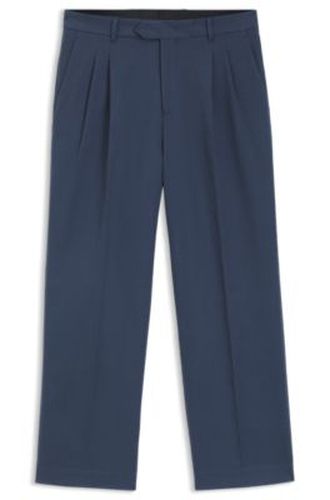 Pantalon Tapered en twill de coton stretch - Boss - Modalova
