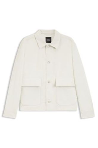 Veste Relaxed en coton et en lin - Boss - Modalova