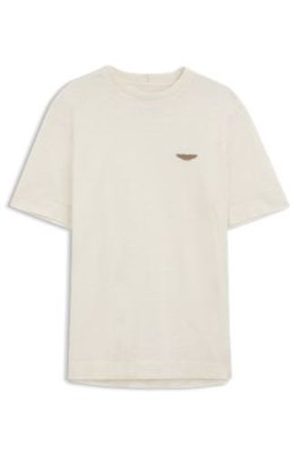 X ASTON MARTIN T-shirt en jacquard de coton mercerisé - Boss - Modalova