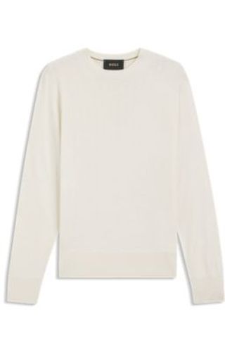 Pull en soie à motif jacquard - Boss - Modalova