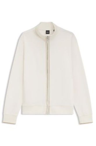 Sweat en coton à encolure zippée - Boss - Modalova