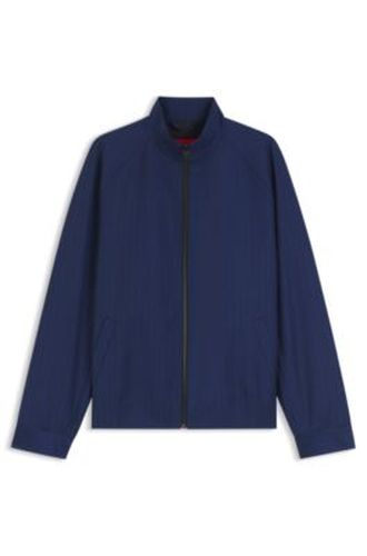 Veste Slim en laine vierge à rayures craie - HUGO - Modalova