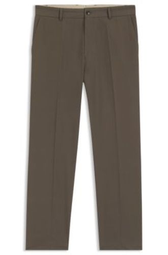 Pantalon droit en twill de coton déperlant - Boss - Modalova