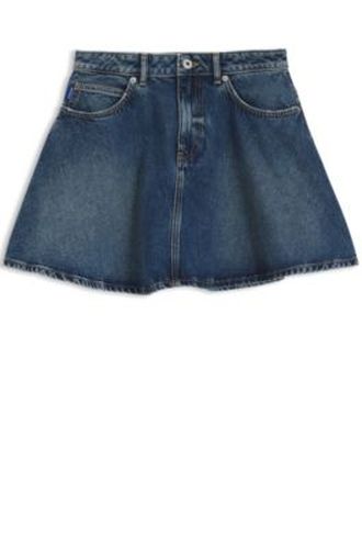 Jupe courte taille haute en denim - HUGO - Modalova