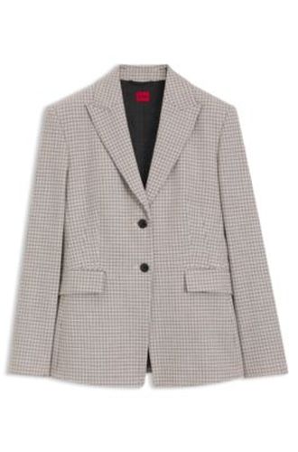 Blazer Regular à micro carreaux - HUGO - Modalova