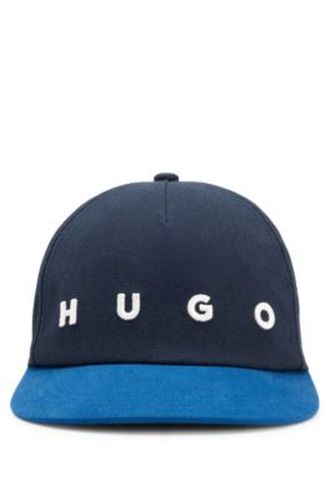 Casquette en twill de coton à logo brodé - HUGO - Modalova